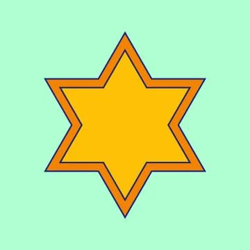 Vector David Star icon Stock Illustration