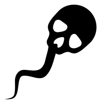 Vector Dead Sperm Icon Stock Illustration