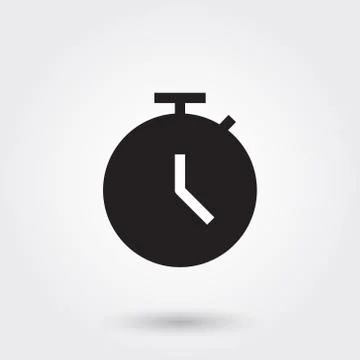 Vector, Deadline, Time, Clock, Watch, Glyph Icon for any purposes Stock Illustration