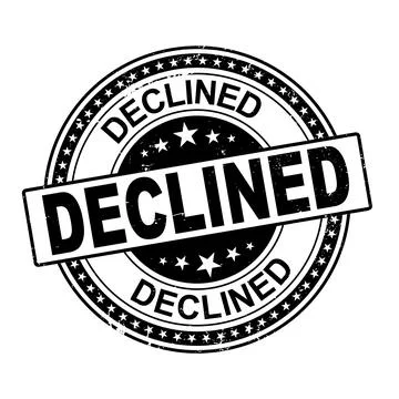 Vector decline democratic icon and grunge round stamp seal with No, Thanks text Stock Illustration