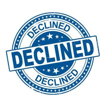 Vector decline democratic icon and grunge round stamp seal with No, Thanks text Stock Illustration
