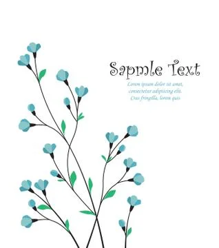 Vector decoration of flowers Stock Illustration