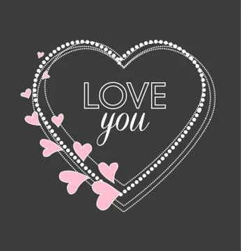 Vector decoration heart Illustrazione stock