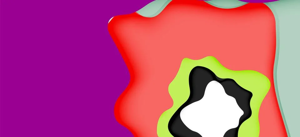 Vector decorative background. Abstract web template with cut out 3d paper 스톡 일러스트