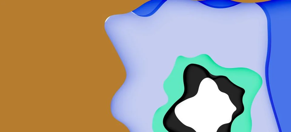 Vector decorative background. Abstract web template with cut out 3d paper Illustrazione stock