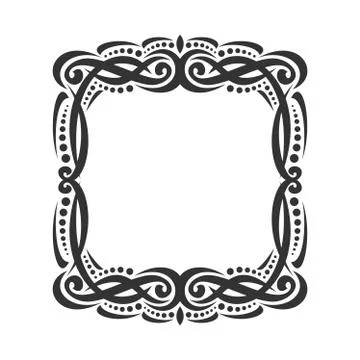 Vector decorative black frame Stock-Illustration