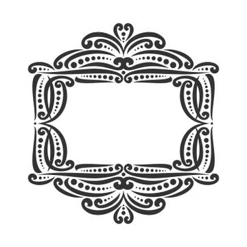 Vector decorative black frame Stock Illustration