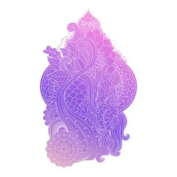 Vector decorative boho element Stock Illustration