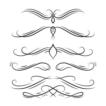 Vector decorative design elements and vintage page decor Illustrazione stock