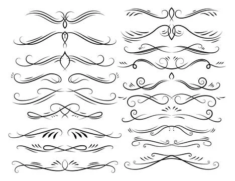 Vector decorative design elements and vintage page decor Illustrazione stock