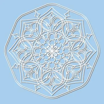 Vector decorative element mandala. Stock Illustration