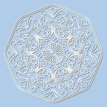 Vector decorative element mandala. Stock Illustration