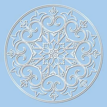 Vector decorative element mandala. Stock Illustration