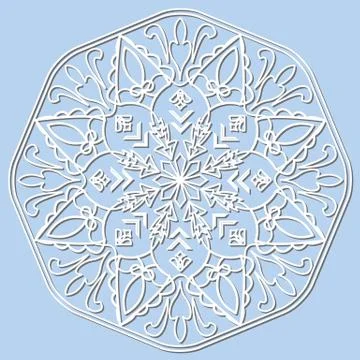 Vector decorative element mandala. Stock Illustration