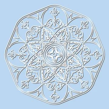 Vector decorative element mandala. Stock Illustration