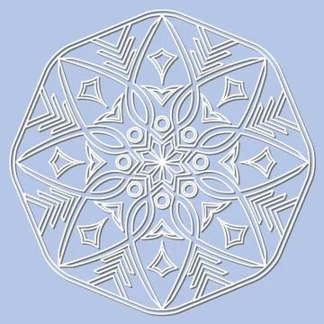 Vector decorative element mandala. Stock Illustration