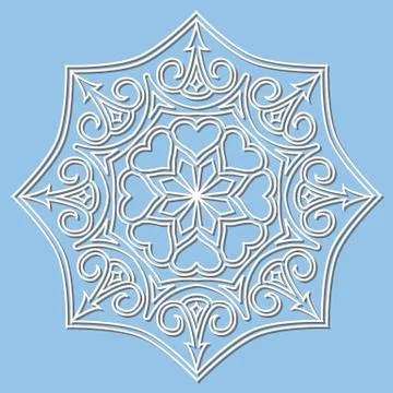 Vector decorative element mandala. Stock Illustration