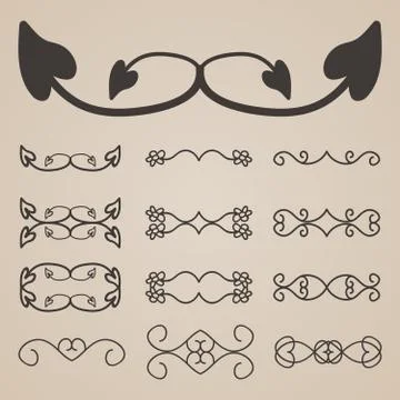 Vector decorative elements Stockillustratie