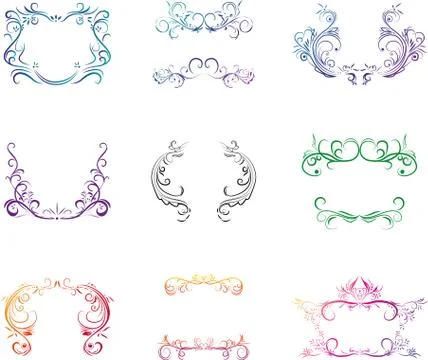 Vector decorative elements Illustrazione stock