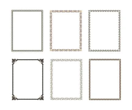 Vector decorative frame. Elegant element for design template, place for text. Stock Illustration
