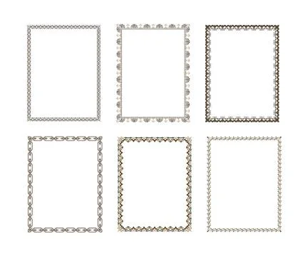 Vector decorative frame. Elegant element for design template, place for text. Stock Illustration