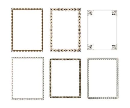 Vector decorative frame. Elegant element for design template, place for text. Stock Illustration