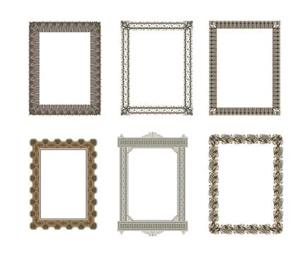Vector decorative frame. Elegant element for design template, place for text. Stock Illustration
