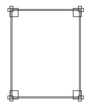 Vector decorative frame. Elegant element for design template, place for text. Stock-Illustration