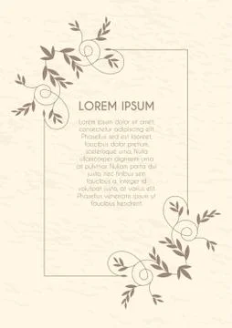 Vector Decorative Frame Illustrazione stock