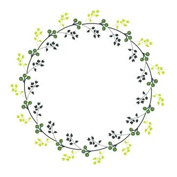 Vector decorative frame made from autumn leaves. Stock Illustration