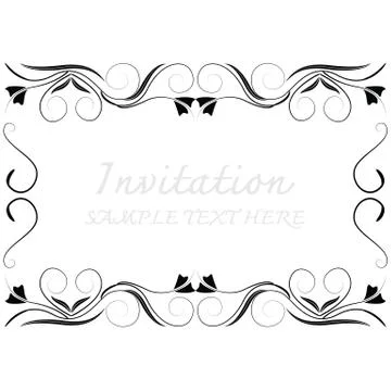 Vector decorative frames Illustrazione stock