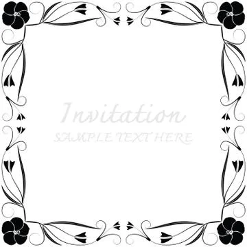 Vector decorative frames Stock Illustration