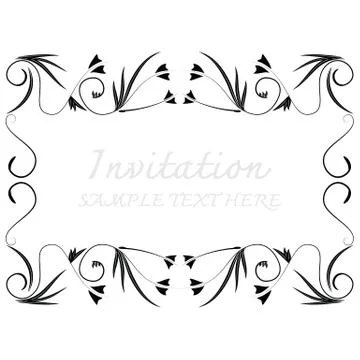 Vector decorative frames Illustrazione stock