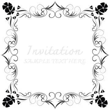 Vector decorative frames Stock Illustration