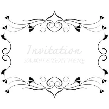 Vector decorative frames Illustrazione stock
