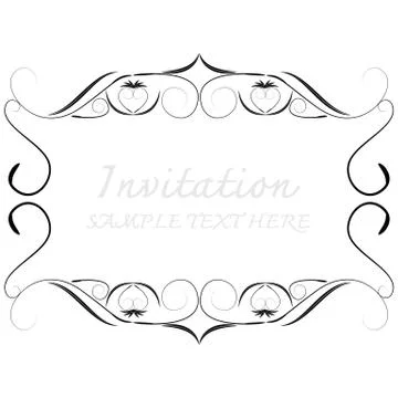 Vector decorative frames Illustrazione stock