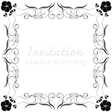 Vector decorative frames Stock Illustration
