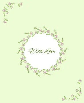 Vector decorative greeting card Stock Illustration