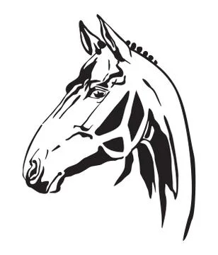 Vector decorative horse, part 15 Stock Illustration