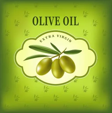 Vector decorative olive branch. Stock Illustration