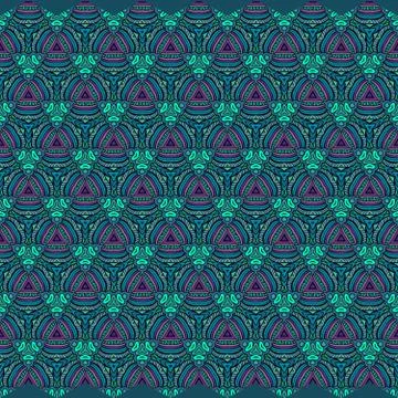 Vector decorative ornamental seamless pattern Illustrazione stock