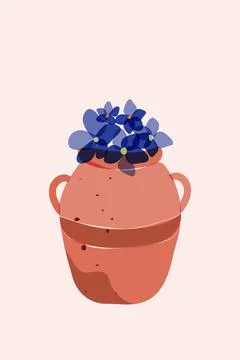 Vector decorative print, modern boho minimalist style, hand drawn transparetn Stock Illustration