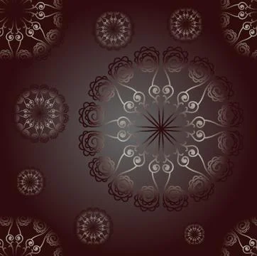 Vector decorative seamless pattern Stock Illustration