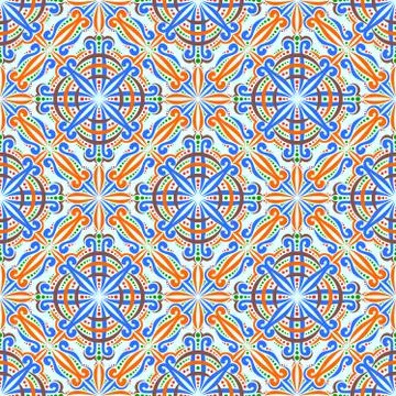 Vector decorative seamless pattern Stock Illustration