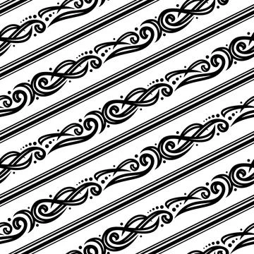 Vector decorative Seamless Pattern Stock Illustration