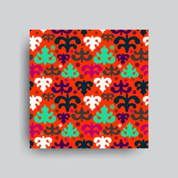 Vector decorative seamless patterns set Stock Illustration