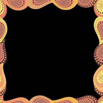 Vector. Decorative vintage frames and borders. Border design is pattern in doodl 스톡 일러스트