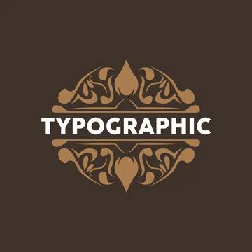 Vector Decorative Vintage Typography Elements, Greeting Card Design, Fancy .. Stock Illustration