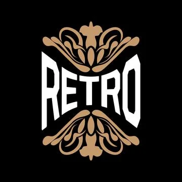 Vector Decorative Vintage Typography Elements, Greeting Card Design, Fancy .. Stock Illustration