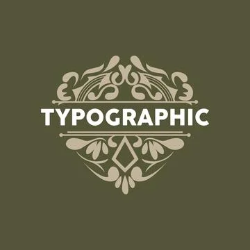 Vector Decorative Vintage Typography Elements, Greeting Card Design, Fancy .. Stock Illustration